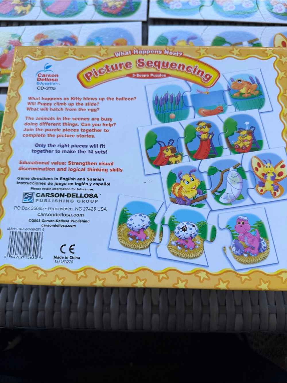 Carson Dellosa Picture Sequencing Kids Toy - Yellow - Picture 2 of 4